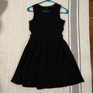 miss behave girls black dress with side cut out fully lined size XL girls